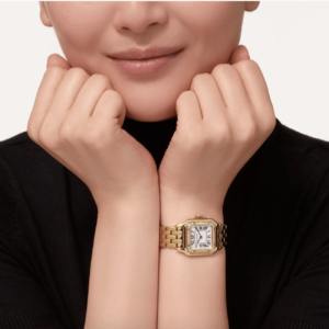 car tier panthère gold jaune Moyen modèle