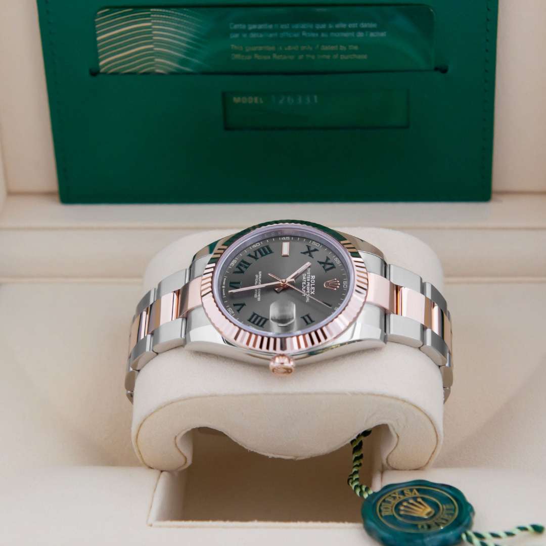 Rolex Datejust 41 Wimbledon Oyster Two-Tone Everose - Image 3