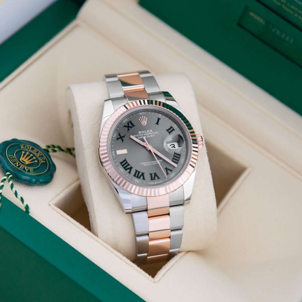Rolex Datejust 41 Wimbledon Oyster Two-Tone Everose - Image 2
