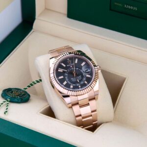Rolex Sky-Dweller Everose Gold Slate Dial