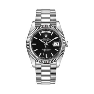 Rolex Day-date silver black