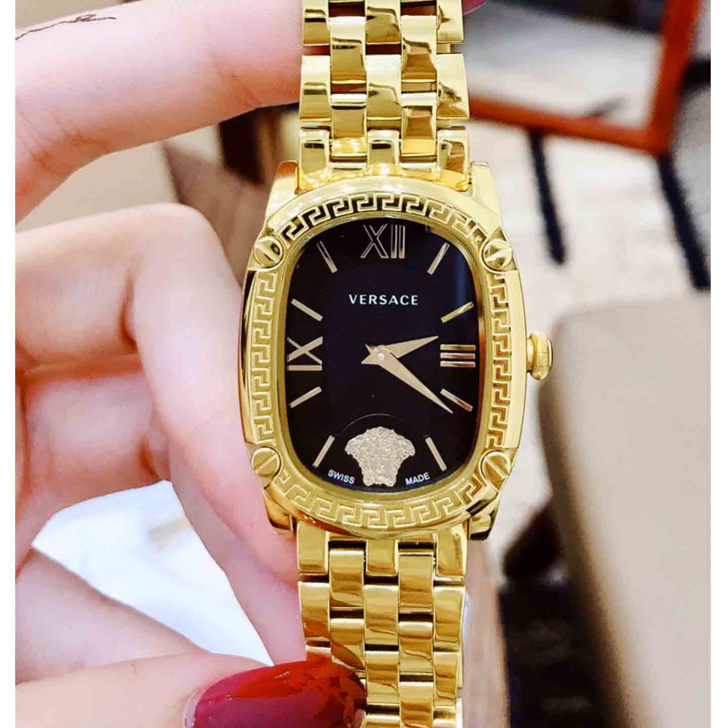 VERSACE NEW COUTURE GOLD JAUNE FOND NOIR - Image 3