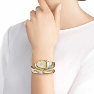 Bvlgari Serpenti Silver white sertie