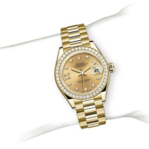 Lady datejust Oyster gold sertie