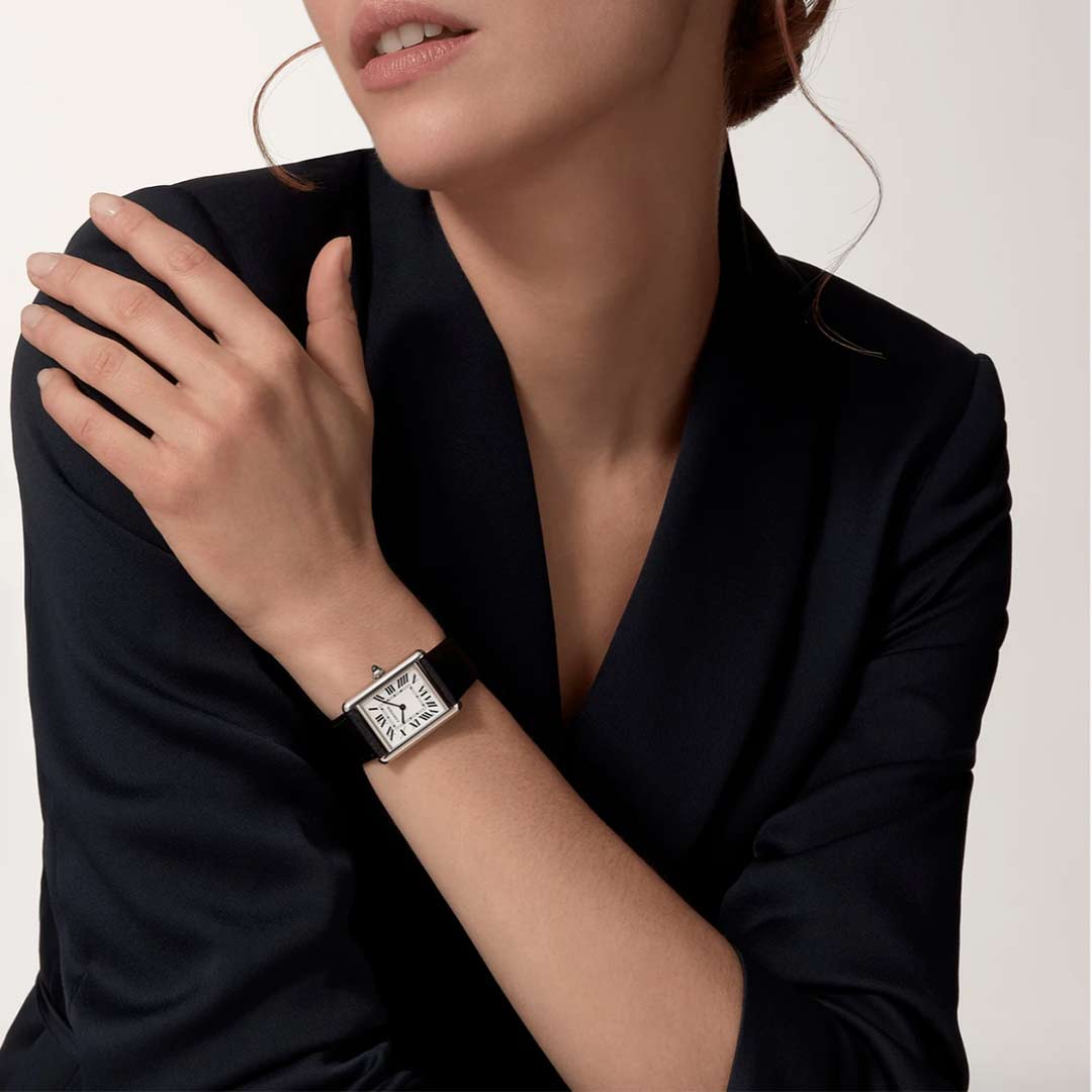Cartier Tank Cuir Noir - Image 3