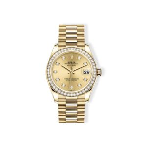 Lady datejust Oyster gold sertie