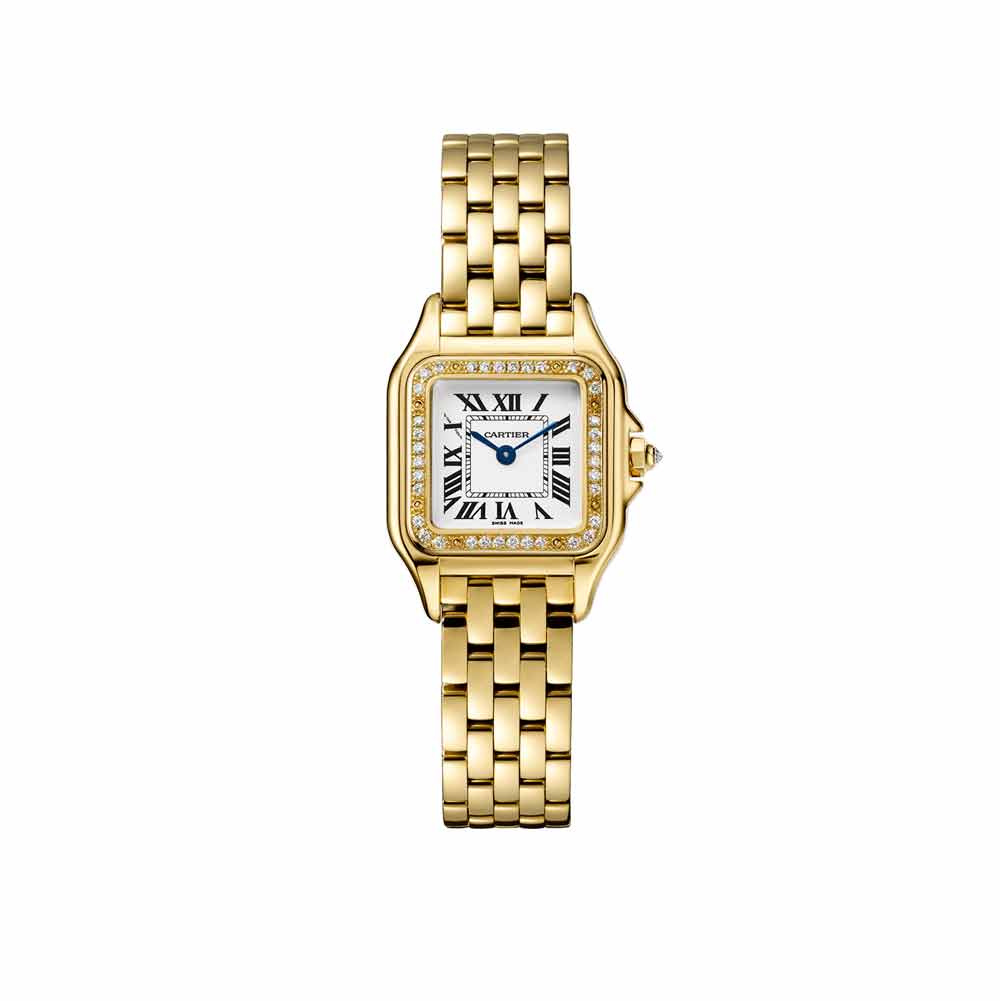 car tier panthère gold jaune Moyen modèle